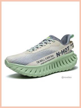 Chunky Fashion Walking Shoes Breathable Mesh Lightweight Gym Sneakers